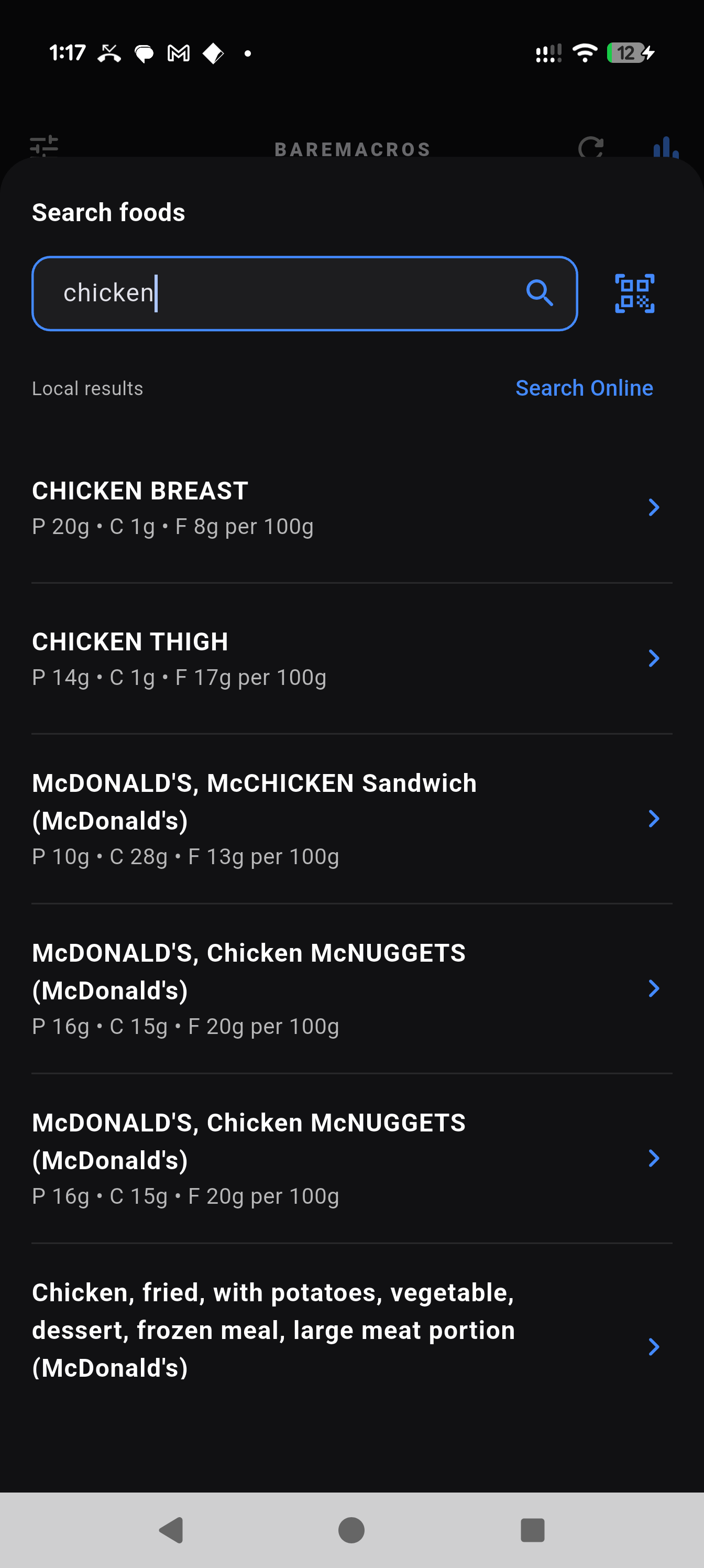 Food Search
